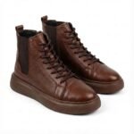 Hakiki Flotur Deri Bilek Spor Bot - Görsel 5