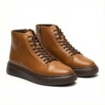 Hakiki Antik Deri Bilek Spor Bot - Görsel 8