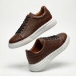 Hakiki Flotur Deri Kahve Sneaker - Görsel 3