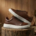 Hakiki Flotur Deri Kahve Sneaker - Görsel 4