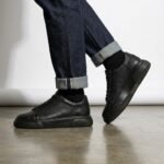 Hakiki Flotur Deri Siyah Sneaker - Görsel 2