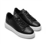 Hakiki Flotur Deri Siyah Sneaker