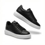 Hakiki Flotur Deri Siyah Sneaker - Görsel 3