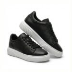 Hakiki Flotur Deri Siyah Sneaker - Görsel 4