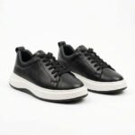 Hakiki Nappa Deri Siyah Sneaker
