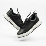 Hakiki Nappa Deri Siyah Sneaker - Görsel 4