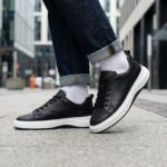 Hakiki Nappa Deri Siyah Sneaker - Görsel 3