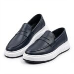 Hakiki Nappa Deri Lacivert Lover Ayakkabı - Görsel 5