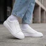 Hakiki Flotur Deri Beyaz Sneaker - Görsel 2