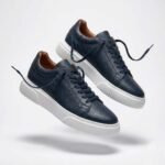 Hakiki Flotur Deri Lacivert Sneaker - Görsel 3