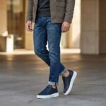 Hakiki Flotur Deri Lacivert Sneaker - Görsel 2