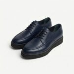 %100 Hakiki Antik Deri Ayna Saraçlı Klasik Erkek Ayakkabı - Görsel 3